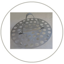 Brushed Aluminum Stackable Tray 48-hole